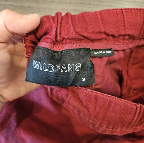 Wildfang Drawstring Pant Straight Leg - Brick Red - SZ Small - Picture 7 of 9